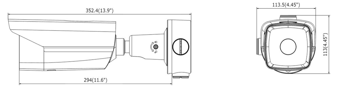 DS-2TD2117-6/V1 - wymiary kamery termowizyjnej