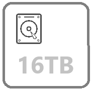 maksymalnie HDD 16TB